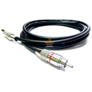 Kit 2 Cabos de Áudio Blindado RCA Macho P10 Mono 3 Metros