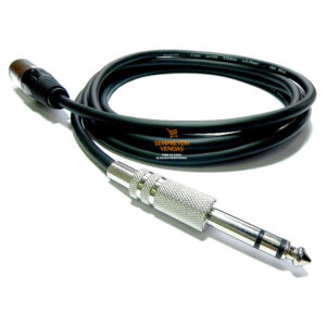 Kit 2 Cabos Áudio Blindado Canon XLR Macho P10 Estéreo 3 Mts