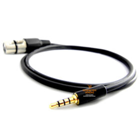Cabo de Áudio Blindado Live XLR Fêmea P3 Tripolar 4 Metros